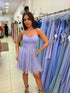 VESTIDO DE ALCINHA ACINTURADO PETRA FINA AZUL SERENITY P